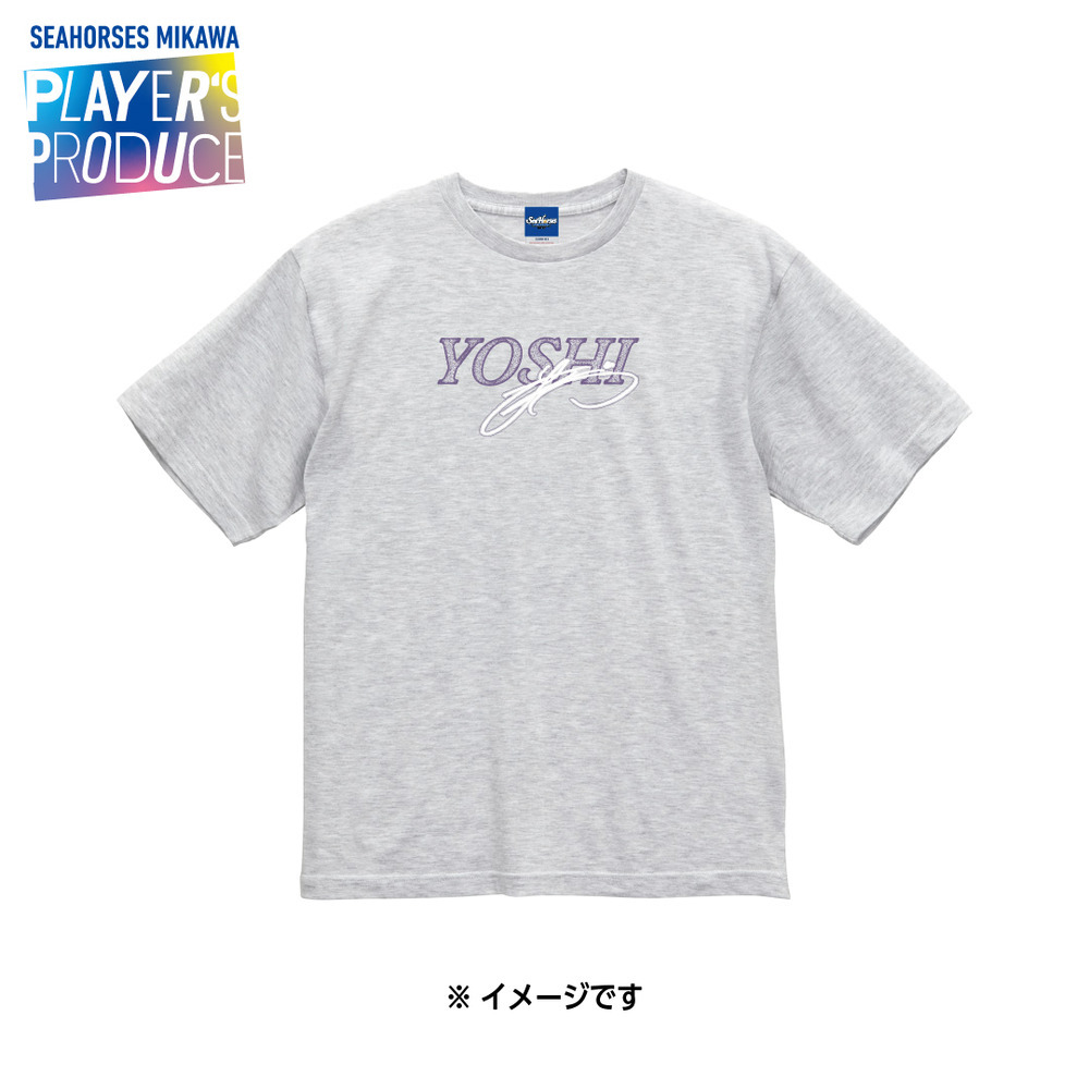 2025-26 YOSHIロゴ コットンフィットTシャツ（11久保田選手プロデュース） 詳細画像 アッシュ 1