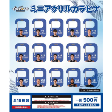 【2025-26 ガチ☆ガチャ】ミニアクリルカラビナ全15種