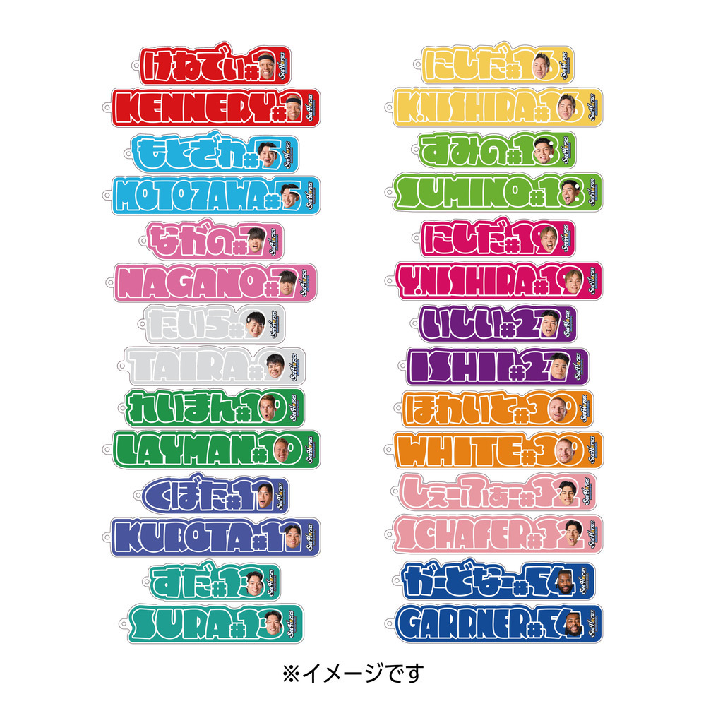 【シークレット】2025-26 ネームロゴアクリルキーホルダー全28種 詳細画像 1カラー(選択不可) 1