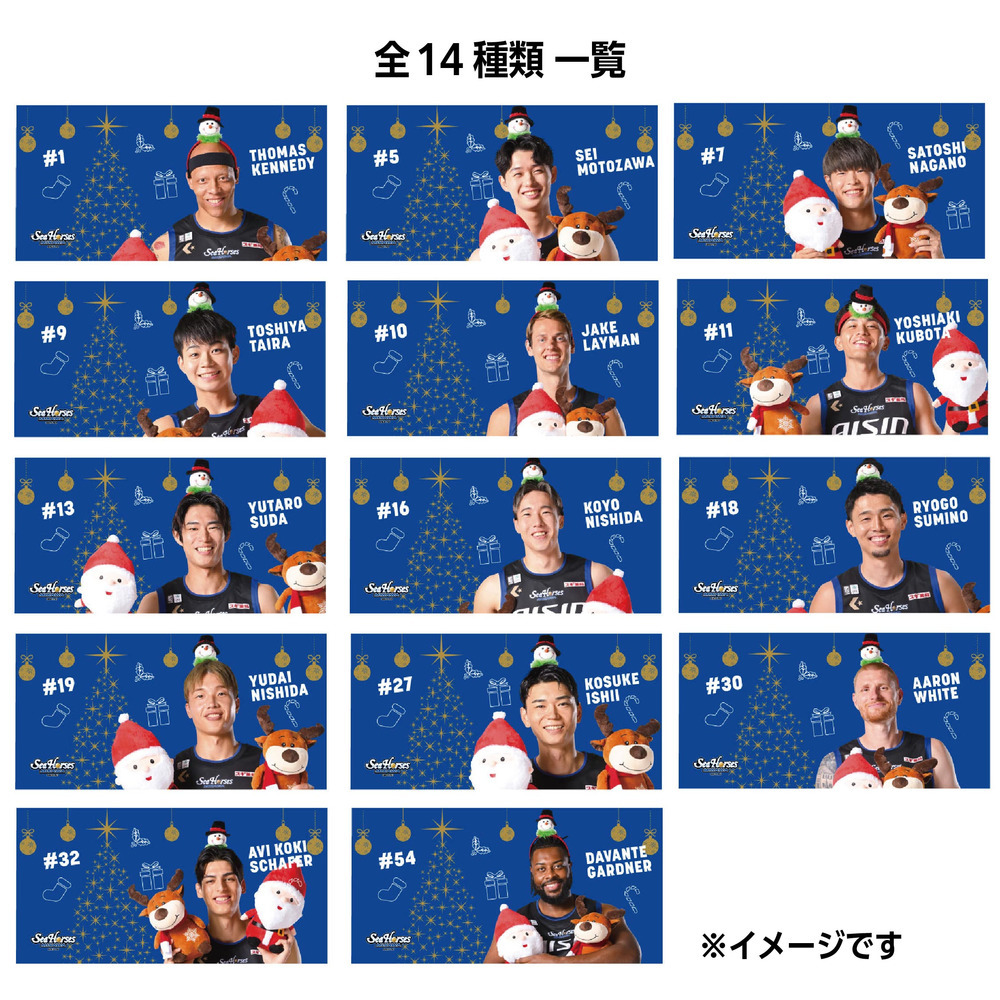 【シークレット】クリスマスミニハーフタオル全14種 詳細画像 1カラー(選択不可) 2