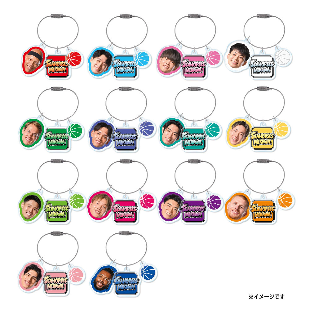 【シークレット】2025-26 選手カラー3連キーホルダー全28種 詳細画像 1カラー(選択不可) 3