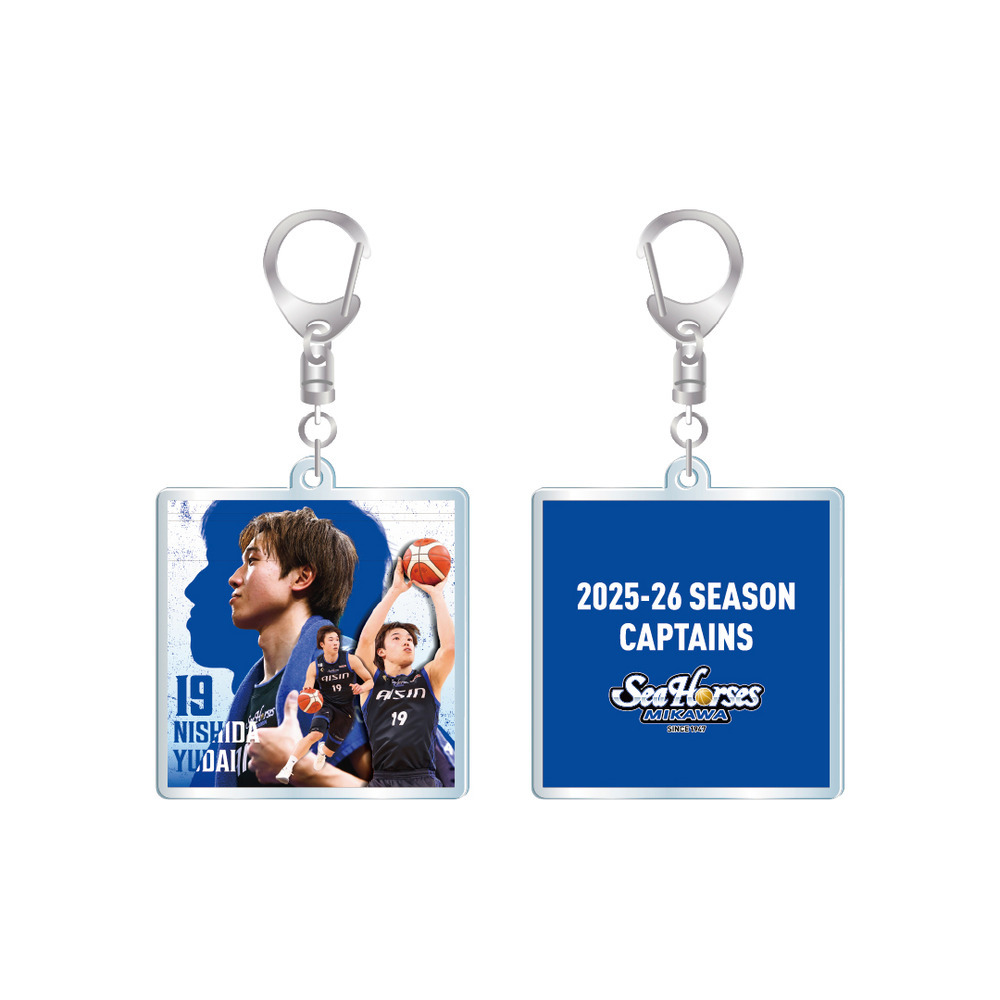 【EC受注限定】【2/25(水)～3/3(火)23:59 期間限定受注】【4月下旬以降出荷予定】2025-26 CAPTAINS アクリルキーホルダー_#19西田ver 詳細画像 1カラー(選択不可) 1