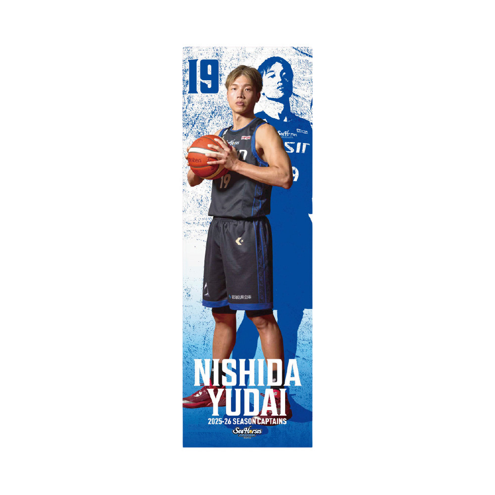 【EC受注限定】【2/25(水)～3/3(火)23:59 期間限定受注】【4月下旬以降出荷予定】2025-26 CAPTAINS 等身大タペストリー_#19西田ver 詳細画像 1カラー(選択不可) 1