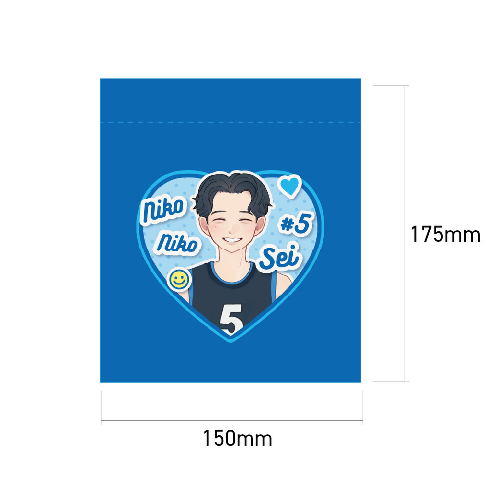 【EC受注限定】【2/20(金)～3/3(火)23:59 期間限定受注】【4月中旬以降出荷予定】2025-26 ニコニコせい ハート型巾着 詳細画像 1カラー(選択不可) 2