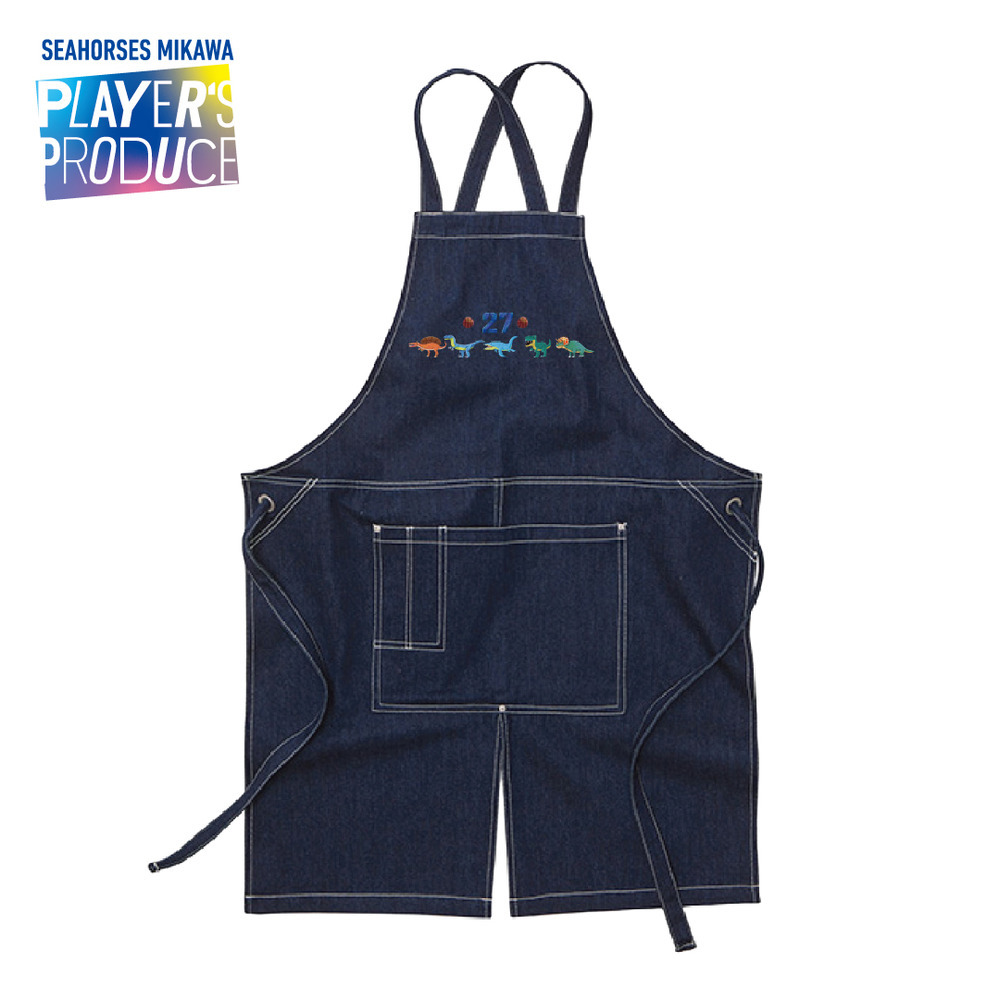 2025-26 恐竜イラスト キャンバスエプロン（27石井選手プロデュース） 詳細画像 1カラー(選択不可) 1