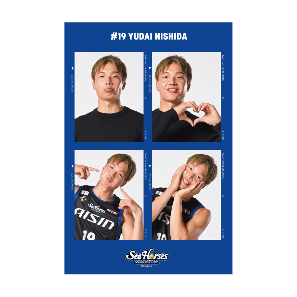 2025-26 プリクラ風シール  詳細画像 #19 西田 優大 1