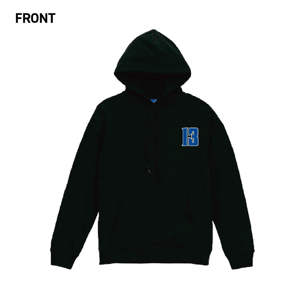 【EC受注限定】【3/16(月)～3/30(月)23:59 期間限定受注】【5月上旬以降出荷予定】2025-26 CAPTAINS プルオーバーパーカー_#13須田ver 詳細画像 ブラック 2