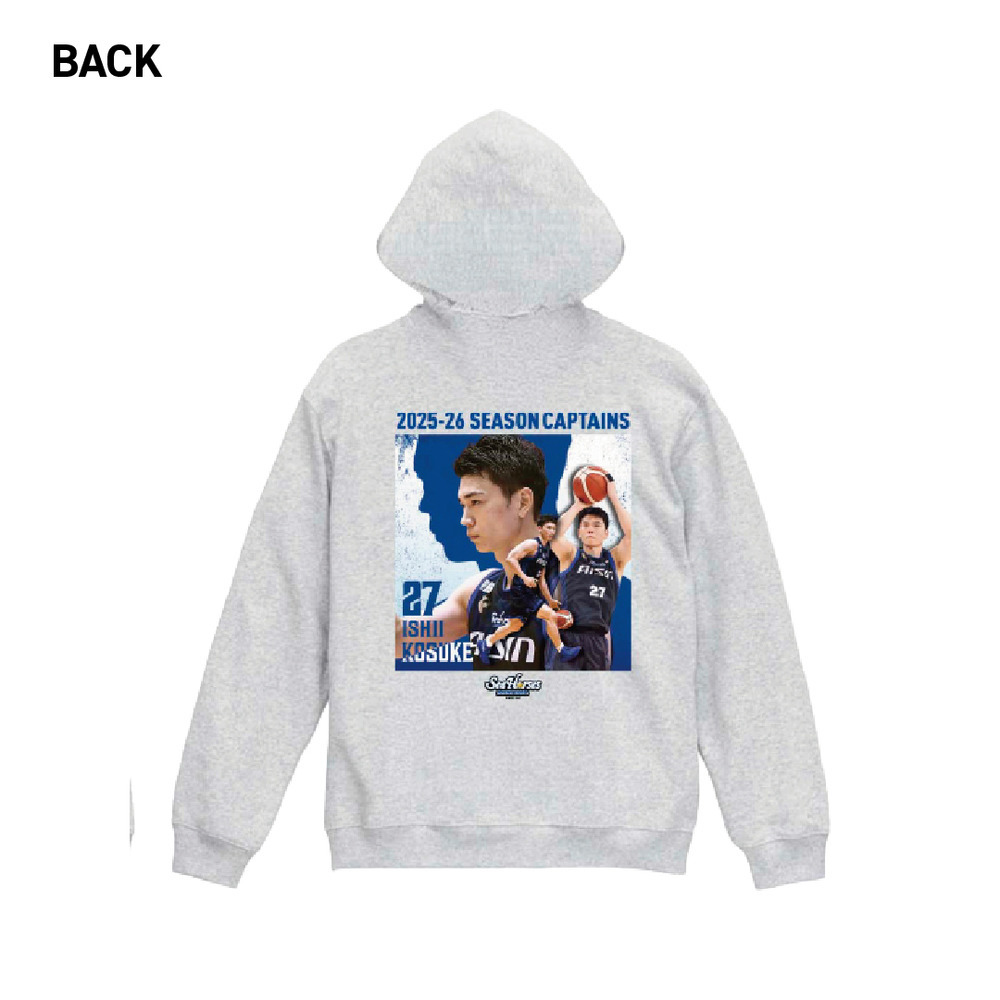 【EC受注限定】【3/16(月)～3/30(月)23:59 期間限定受注】【5月上旬以降出荷予定】2025-26 CAPTAINS プルオーバーパーカー_#27石井ver 詳細画像 アッシュ 1