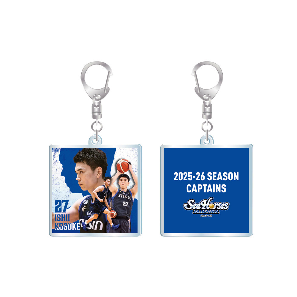 【EC受注限定】【3/16(月)～3/30(月)23:59 期間限定受注】【5月上旬以降出荷予定】2025-26 CAPTAINS アクリルキーホルダー_#27石井ver 詳細画像 1カラー(選択不可) 1