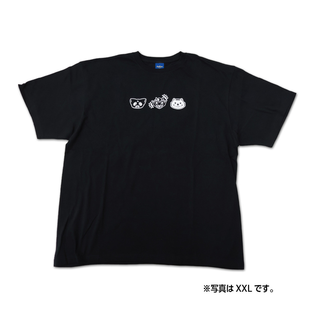 【EC受注限定】【6/1(月)～6/15(月)23:59 期間限定受注】【7月下旬以降出荷予定】【タツヲディナーショー2026】タツヲ&times;はんニャリン&times;れぶにゃんコラボ_コットンTシャツ 詳細画像 ブラック 1