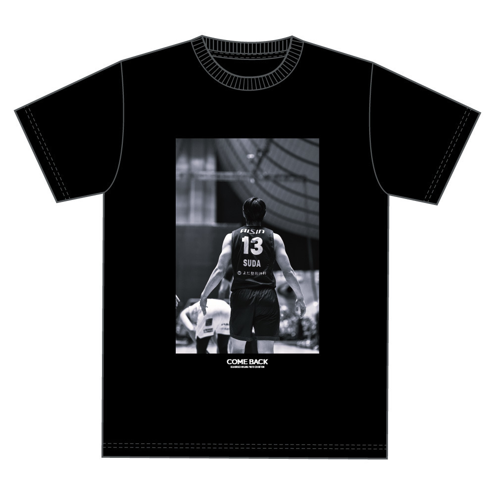 2025-26 COME BACK コットンTシャツ_BLK｜シーホース三河｜B.LEAGUE（B
