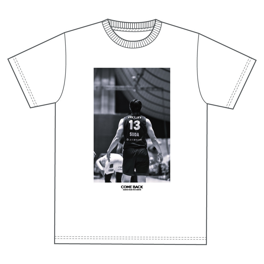 2025-26 COME BACK コットンTシャツ_WHT｜シーホース三河｜B.LEAGUE（B