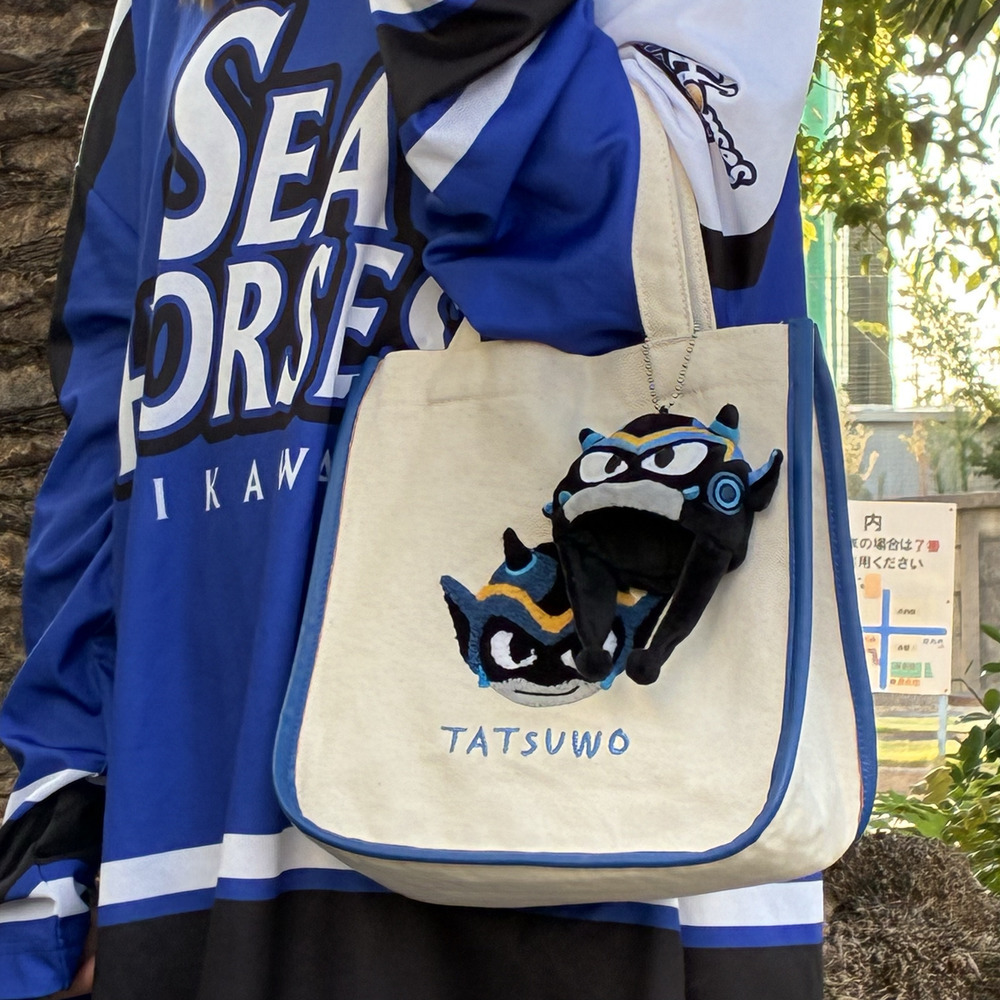 サガラ刺繍スクエアトートバッグ_タツヲ 詳細画像 1カラー(選択不可) 4