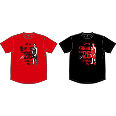 21-22 三遠ネオフェニックス　選手NoTシャツ　レッド　(#26 津山 尚大)エゴザル　※在庫が無かった場合は、出荷までに最大3週間ほどお時間いただきます