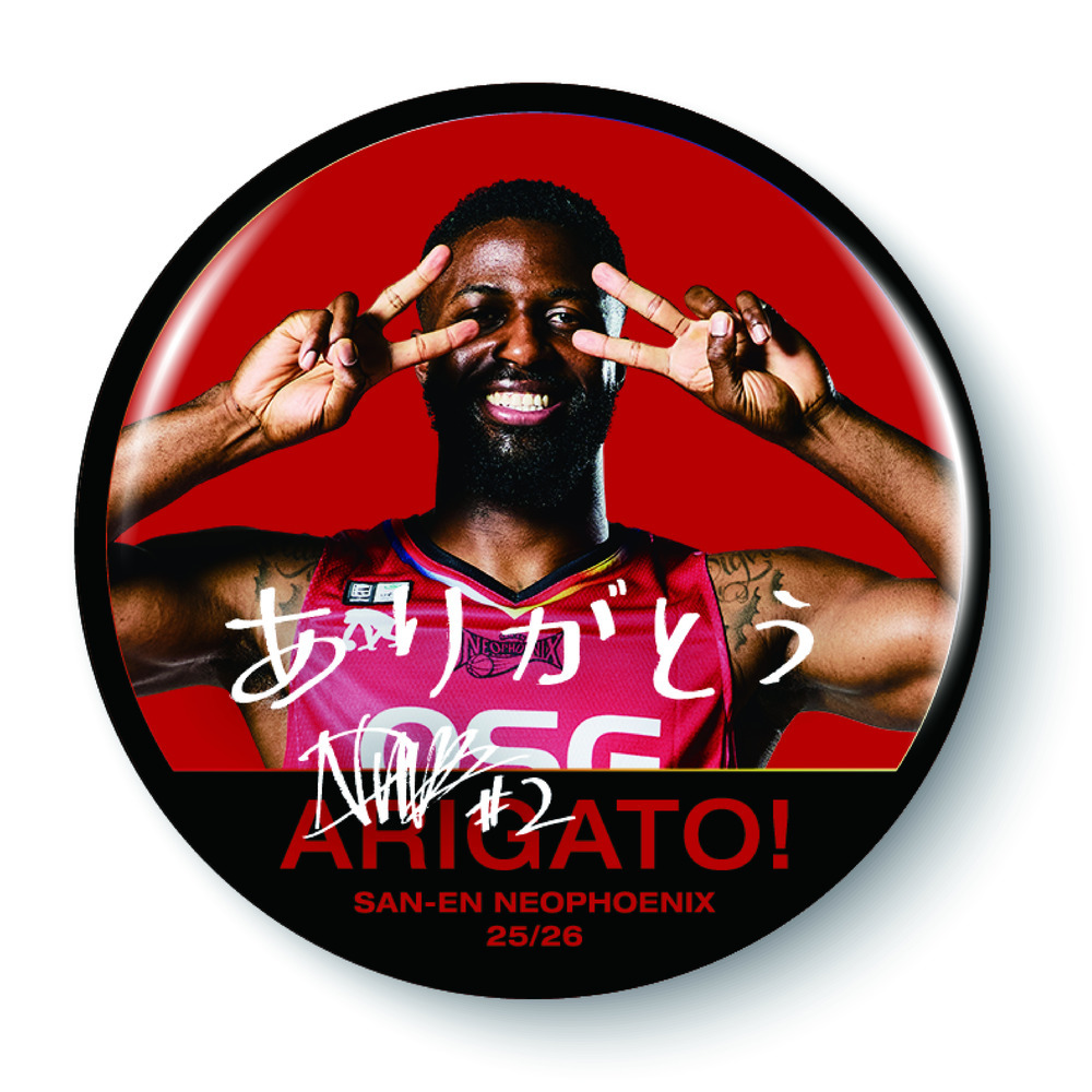 ARIGATO! 缶バッジ 詳細画像 #2 デイビッド・ヌワバ 1