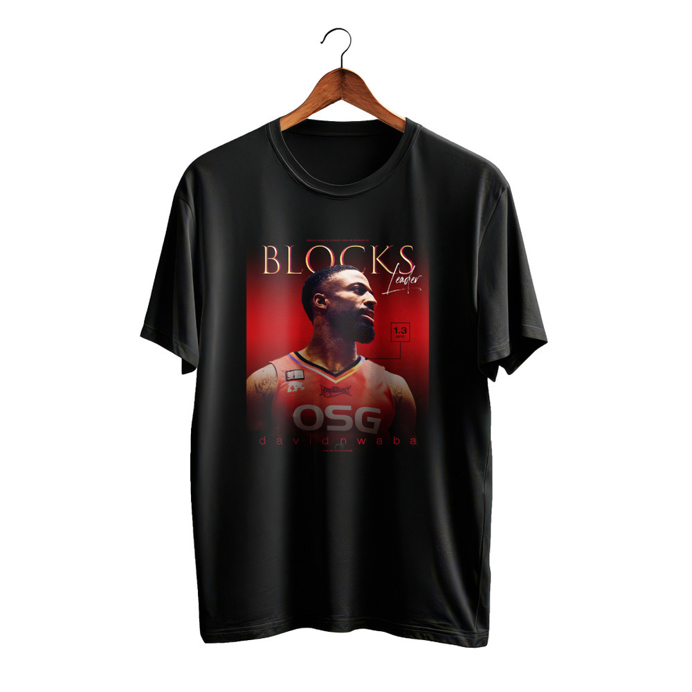 【受注販売】2025-26 アワード受賞記念 Tシャツ 詳細画像 ブロック王 #2 デイビッド・ヌワバ 1