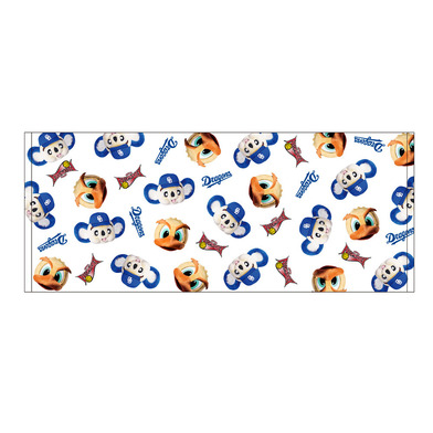 【コラボ】ダンカー×ドアラ 総柄フェイスタオル