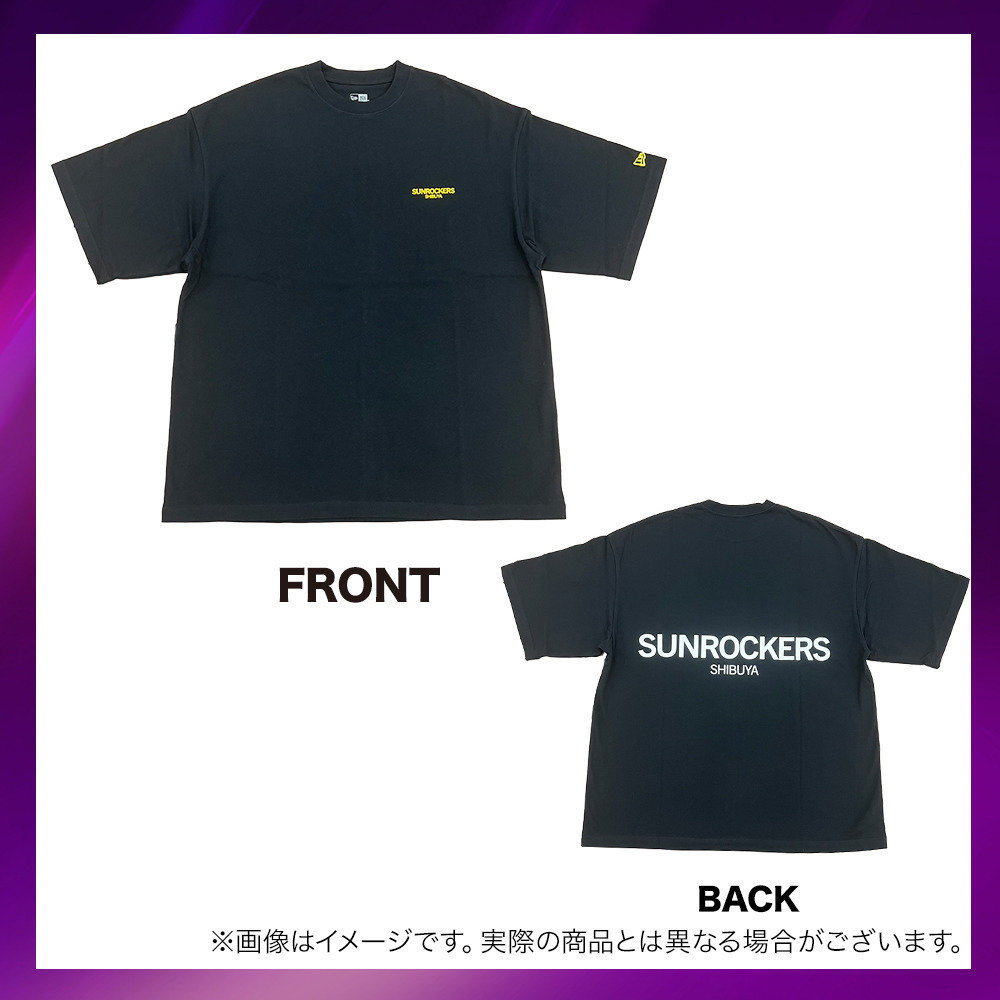 SUNROCKERS Oversized Cotton Tee 詳細画像 ブラック 1