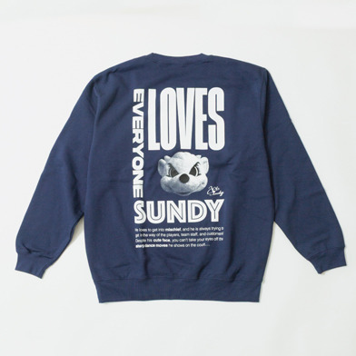 SUNDY CREW SWEAT（NAVY）