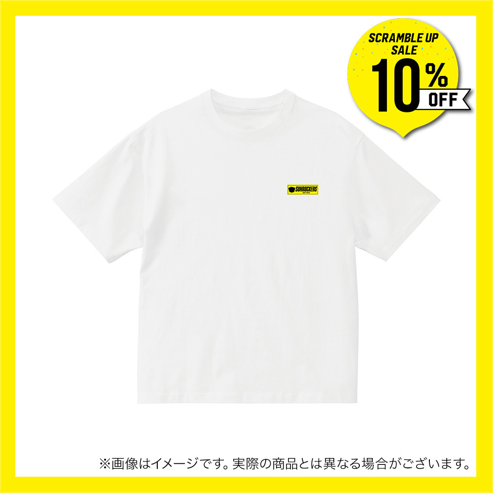 ＼　SCRAMBLE UP SALE 対象品　／シリコンワッペンオーバーサイズＴシャツ 詳細画像 ホワイト 3