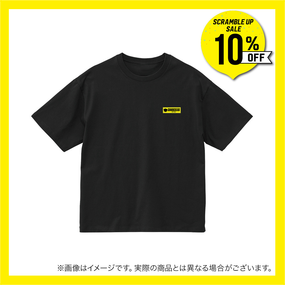 ＼　SCRAMBLE UP SALE 対象品　／シリコンワッペンオーバーサイズＴシャツ 詳細画像 ブラック 3