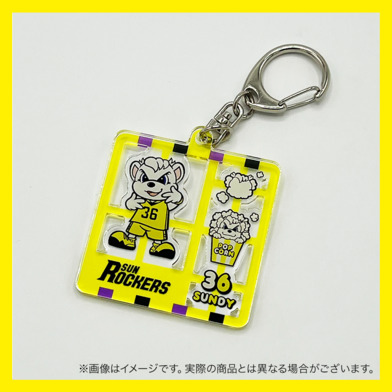 ポップコーンサンディープラモデル風キーホルダー