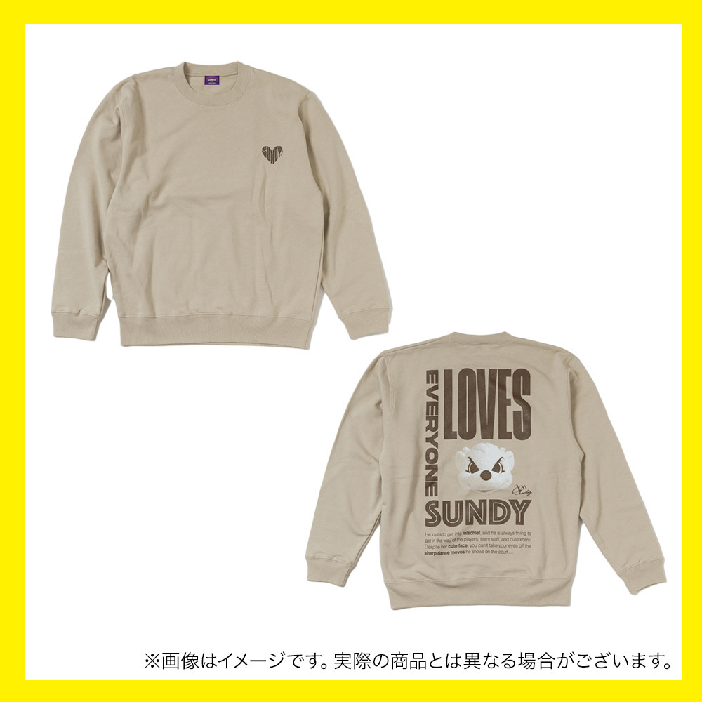 SUNDY CREW SWEAT（サンドベージュ） 詳細画像 ‐ 1
