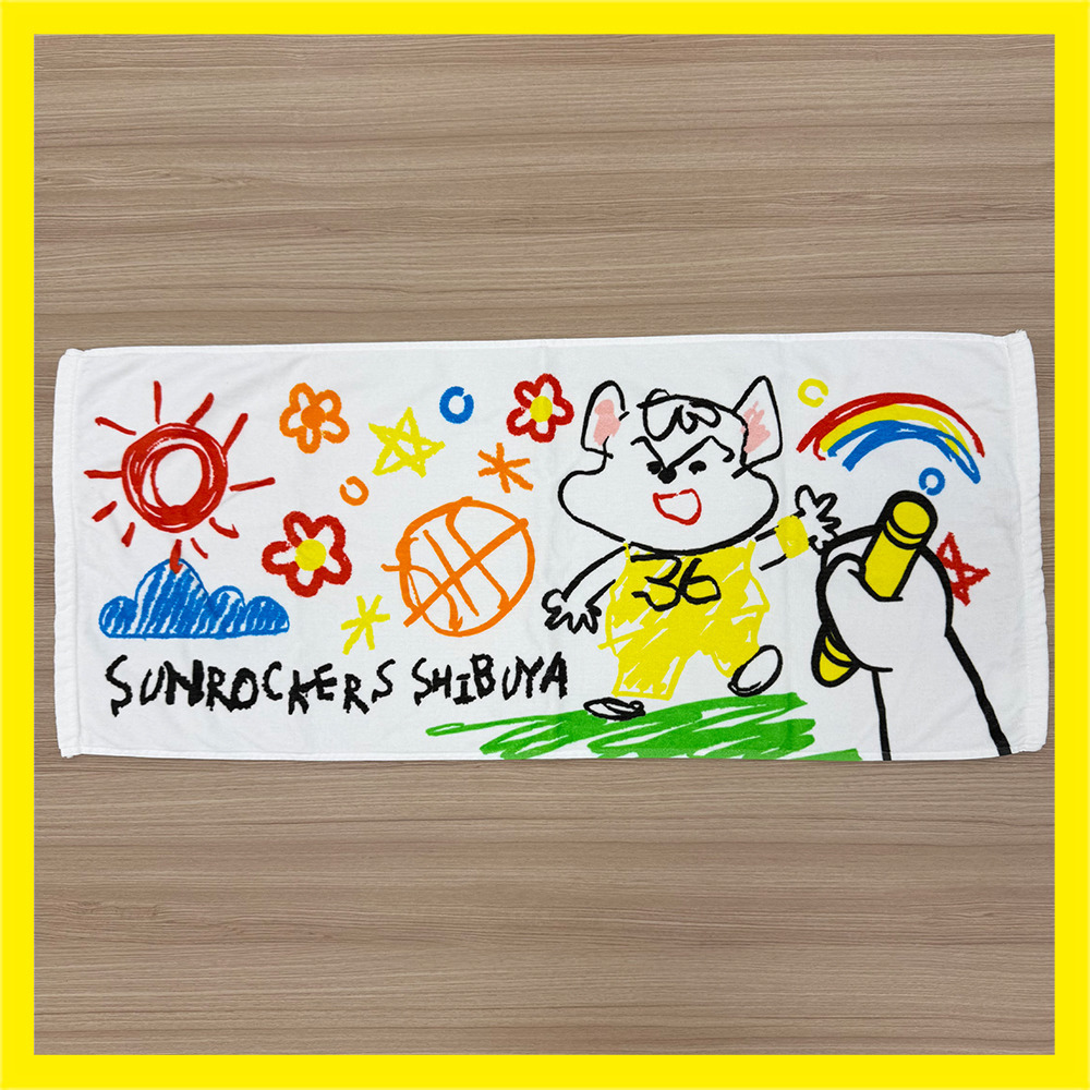 おえかきサンディーフェイスタオル 詳細画像 ‐ 2