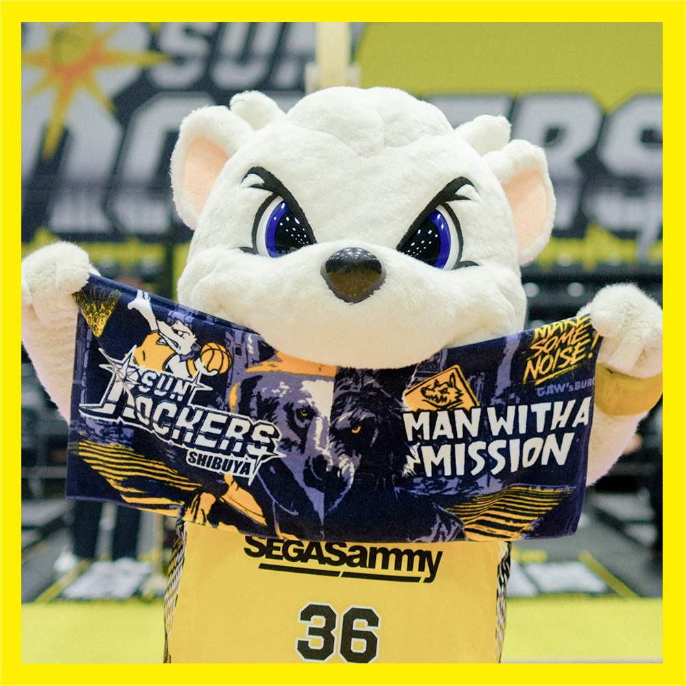 MAN WITH A MISSION × SUNROCKERS SHIBUYA フェイスタオル 詳細画像 ‐ 2