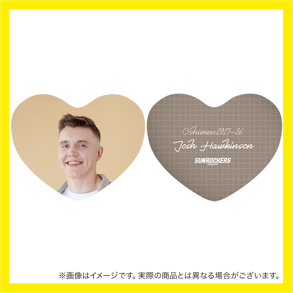 【受注商品】推しメン総選挙2025-26 ハート形クッション 詳細画像 #8_ジョシュ・ホーキンソン 1