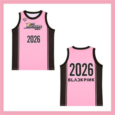 BLACKPINK × SUNROCKERS バスケシャツ