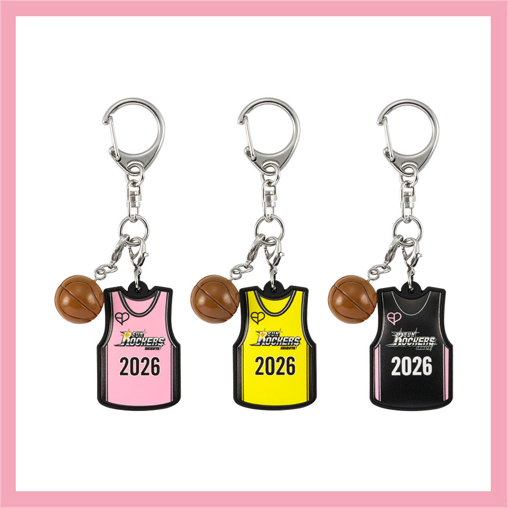 BLACKPINK &times; SUNROCKERS バスケシャツ型キーホルダー 詳細画像 PINK 2