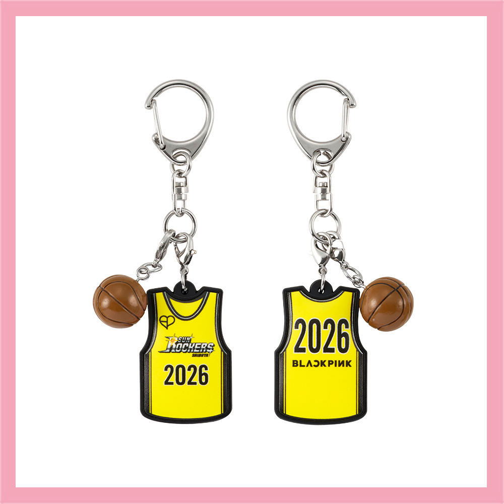 BLACKPINK &times; SUNROCKERS バスケシャツ型キーホルダー 詳細画像 YELLOW 1