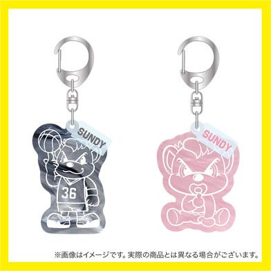 マーブルアクリルキーホルダー