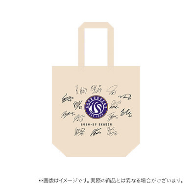 【受注商品】全選手サイン入りトートバッグ