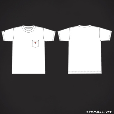 ポケット付Tシャツ（WHITE）