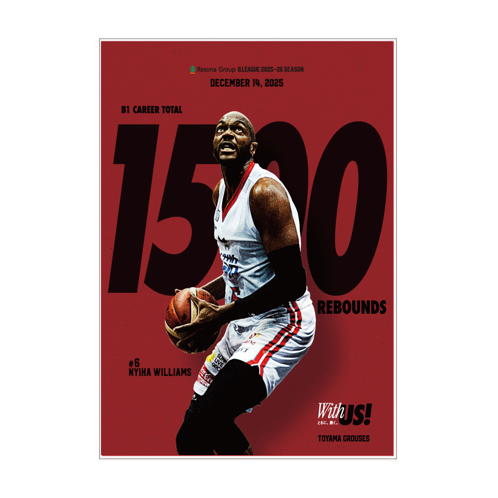 ウィリアムスニカ選手　1500リバウンドスタンド付きメモリアルパネル 詳細画像 1カラー 1