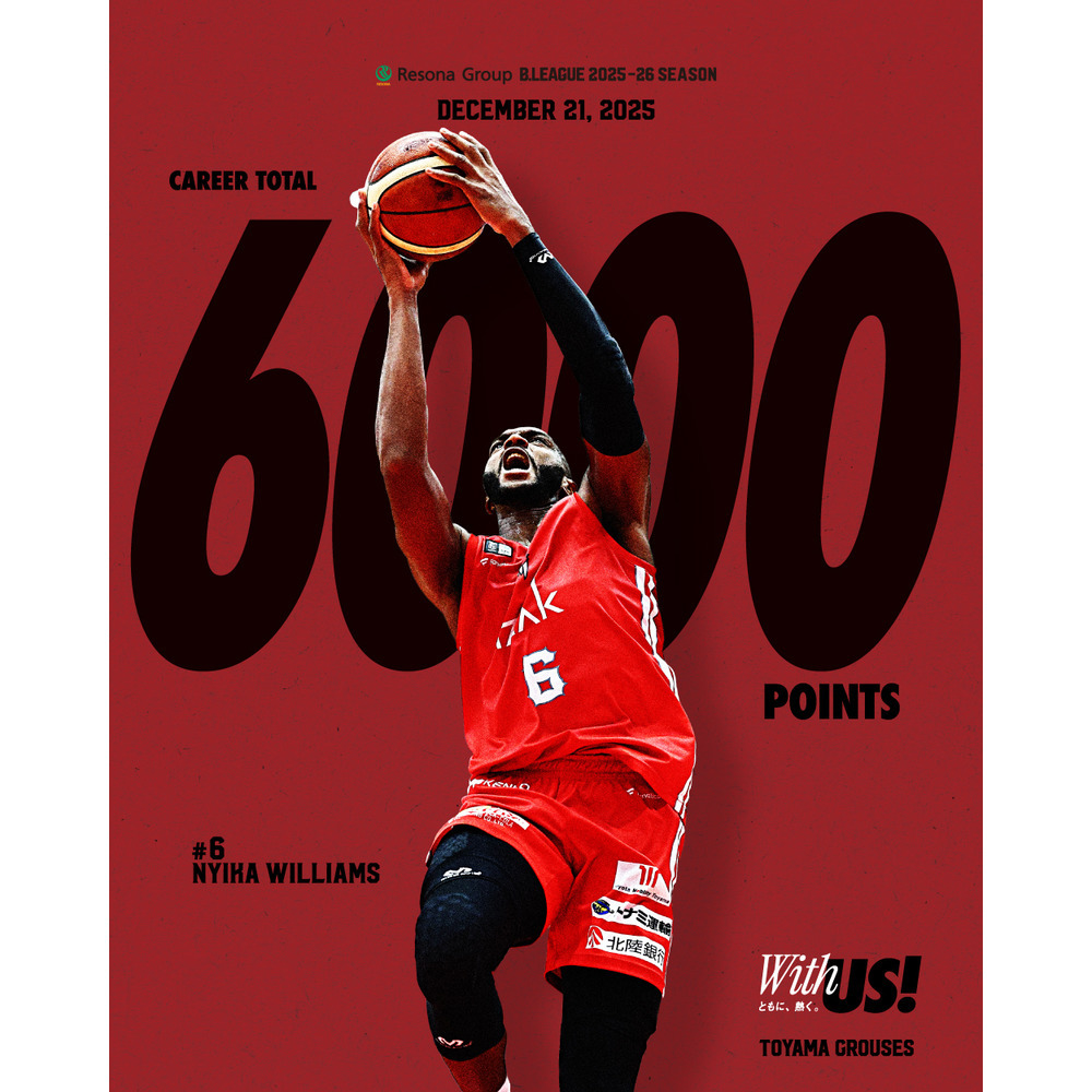 ウィリアムスニカ選手　6000得点メモリアルグラス 詳細画像 1カラー 2