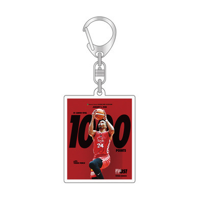 ヤニス・モラン選手　1000得点メモリアルキーホルダー