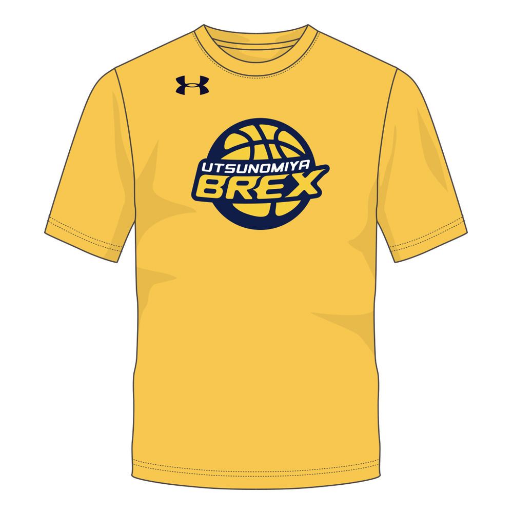 19 Ua Brex プライマリーロゴtシャツ イエロー ネイビー 宇都宮ブレックス B League Bリーグ 公式オンラインショップ