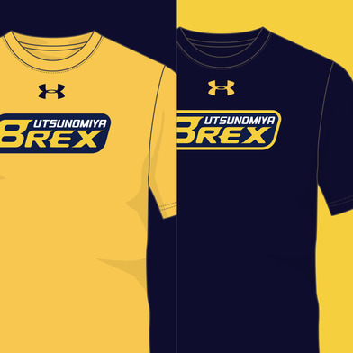 2019-20 UA BREX セカンダリーロゴTシャツ [子どもサイズTシャツ]（イエロー・ネイビー）