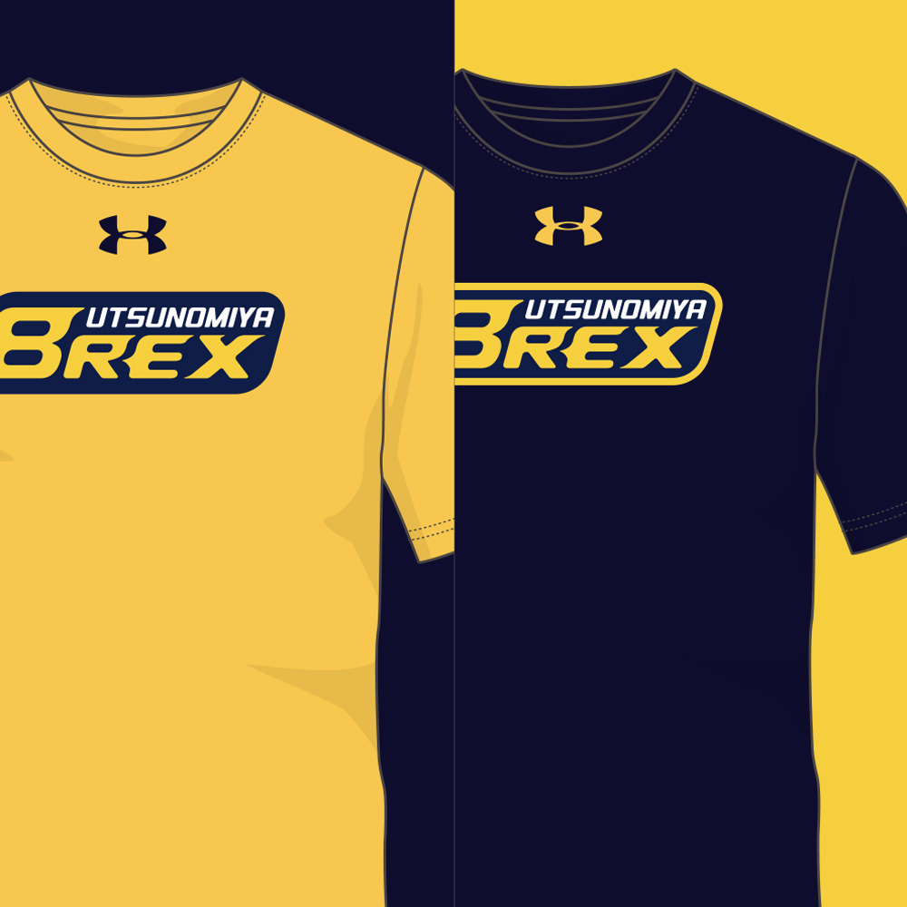 2019-20 UA BREX セカンダリーロゴTシャツ [子どもサイズTシャツ]（イエロー・ネイビー） 詳細画像 1