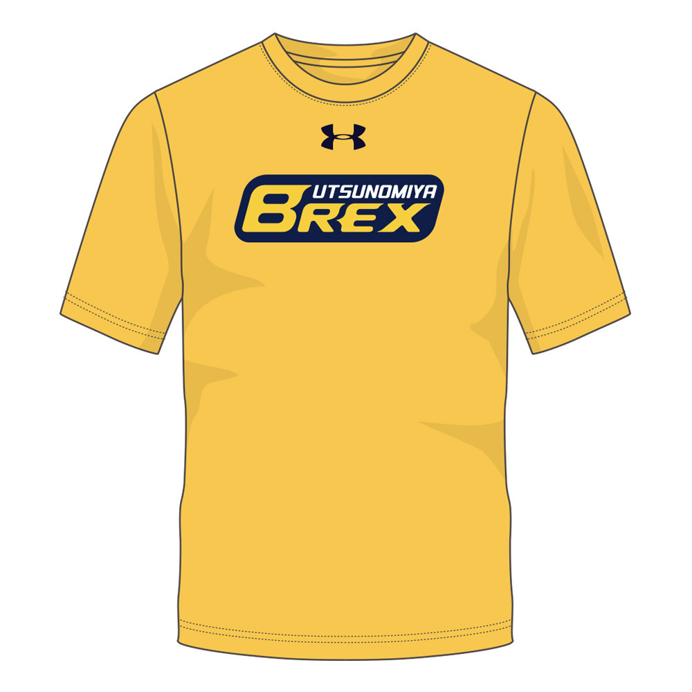 2019-20 UA BREX セカンダリーロゴTシャツ [子どもサイズTシャツ]（イエロー・ネイビー） 詳細画像 2