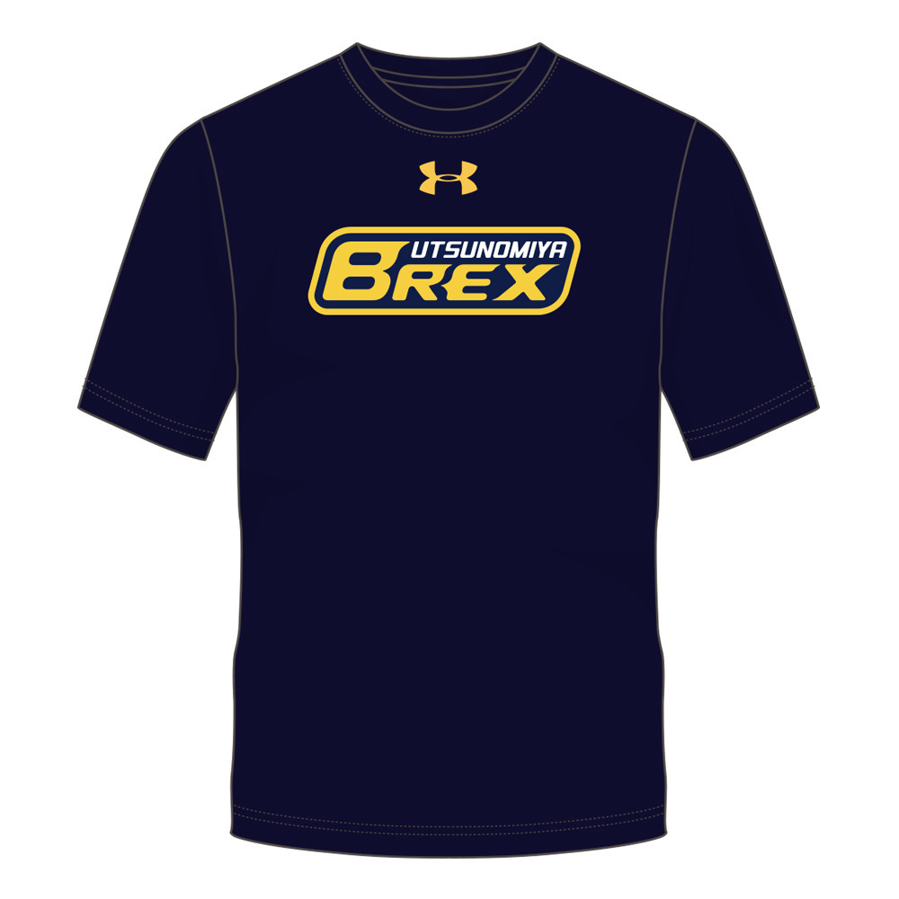 2019-20 UA BREX セカンダリーロゴTシャツ [子どもサイズTシャツ]（イエロー・ネイビー） 詳細画像 3