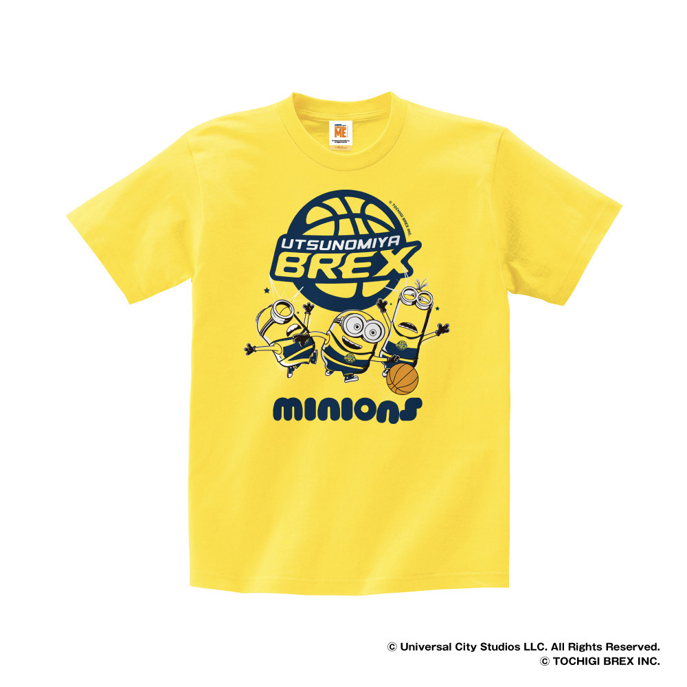 2019-20 ミニオン&times;BREX Tシャツ (イエロー) 【子どもサイズ】  詳細画像 1