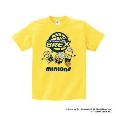2019-20 ミニオン×BREX Tシャツ (イエロー) 【大人サイズ】 