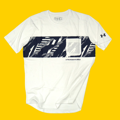 2020-21 UA BREX fast break ポケットTシャツ（ホワイト / ネイビー）