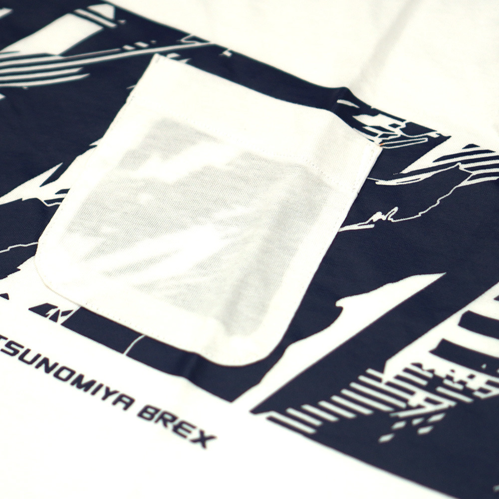 2020-21 UA BREX fast break ポケットTシャツ（ホワイト / ネイビー） 詳細画像 4