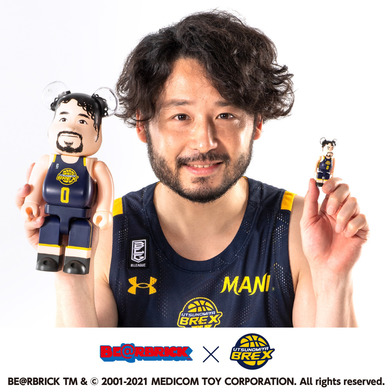 BE＠RBRICK #0 田臥勇太(宇都宮ブレックス）100% & 400%