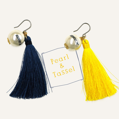 2021-22 BREX パール＆タッセル ピアス/イヤリング